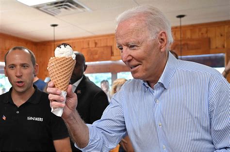 president biden talking about ice cream